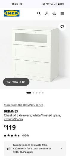 IKEA Chest Drawers - 3 Drawes