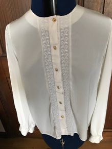 Cream long sleeve Blouse Size 14