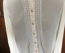 Cream long sleeve Blouse Size 14