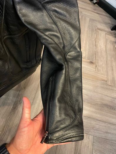 rst leather motorbike jacket as new