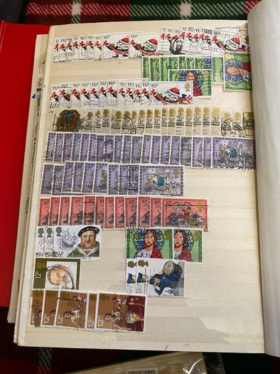 2 vintage stamp books