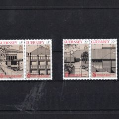 1987 Guernsey Europa Modern Architecture Commemorative Stamps Mint Never Hinged (MNH)