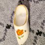 Gorgeous Limoges White Clog/Slipper/Shoe with Red Poppy Image 3