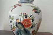 Chinese Vase Bird and Flower Design