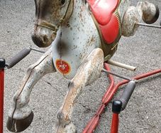 vintage rocking horse.