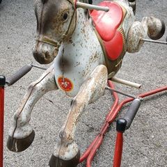 vintage rocking horse.