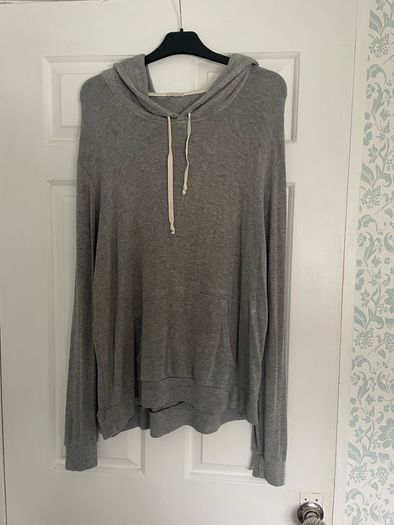 Brand Melville grey slouch hooded sweatshirt one size