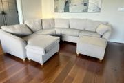 Grey corner sofa set couch
