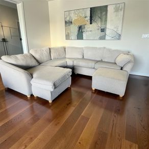 Grey corner sofa set couch