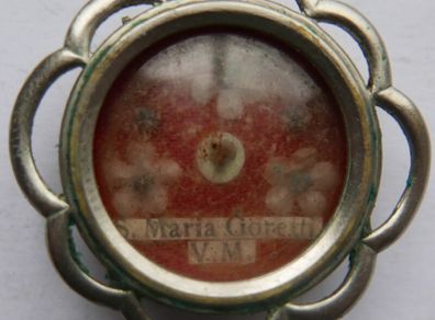 Rare Antique Religious Catholic Relic Reliquia of Saint Maria Goretti