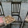 Oak dining chairs x 4 Image 2