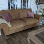 Soft Tan Leather Couch Image 3