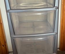 4 Drawer Plastic Storage Unit