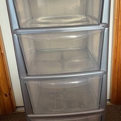 4 Drawer Plastic Storage Unit