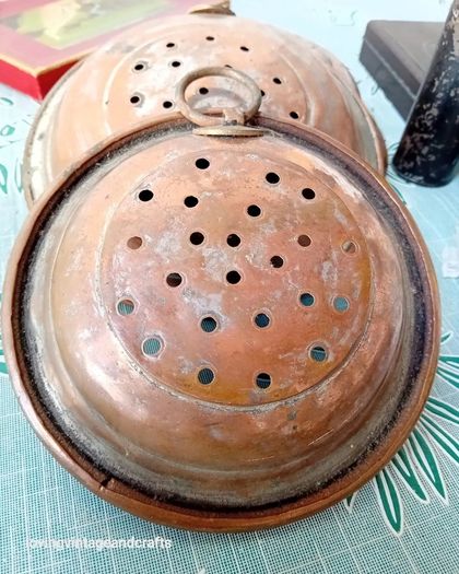 Antique Copper Sieves
