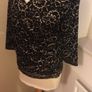 Kaliko Black and Gold  wrap style Top - Size 8 Image 4