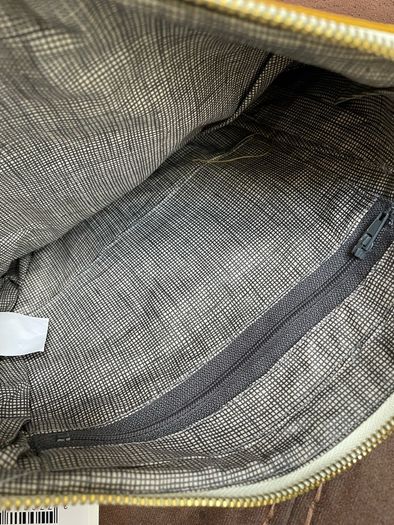 Les Pensionnaires Saffron Yellow Cotton Canvas Toiletry Bag