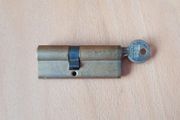 ISEO Euro Cylinder lock with one key  used  length 80mm