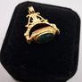 Antique gold plated fob pendant Image 5