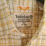 mens TIMBERLAND short sleeve shirt yellow check pattern Size Large  Cotton/Linen blend Image 5