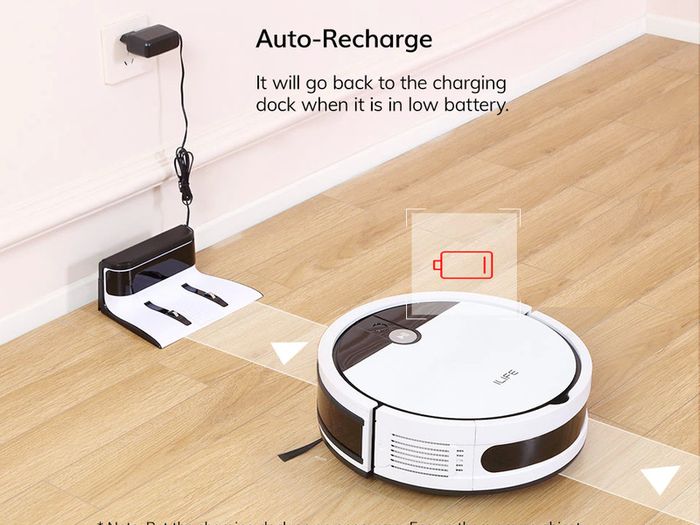 ILIFE V9e Robot Vacuum Cleaner Smart Suction, Dust Box WIFI Cellphones APP ,4000Pa Suction 110 Mins RunTime, Household Tools