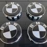 BMW Black Centre Caps. (68mm) FREE POST Image 2