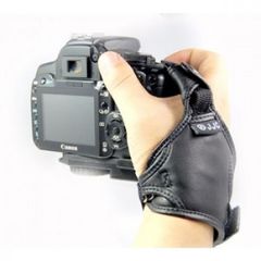 Universal Leather Camera Wrist Strap with Quick Release Plate for DSLR/SLR