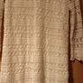 White Crochet Dress with Three-quarters Sleeves , H&M. Image 4