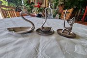 Three vintage silver plated pieces set