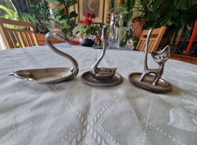 Three vintage silver plated pieces set