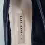 ZARA black satin ruffle kitten heels Sz 40 (Fit 7-7.5UK) - Rrp 59.99 Image 5