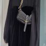 RIVER ISLAND Black Velvet and Sheer Playsuit Sz 14 Image 9