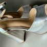Silver Block Heels Image 3