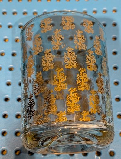 Decorative glass container