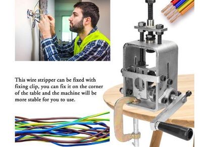 Electric Wire Stripper Manual Wire Stripping Tool Crank Copper Wire Stripper Machine with Electric Drill for 2-24mm Cable
