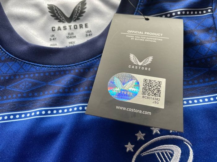 Castore Leinster rugby jersey 3-4y new