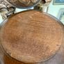 Vintage French Hand Carved Round Lidded Wooden Box Jewellery Box Image 6