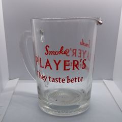Vintage : Smoke Player's They Taste Better : 1950s Glass Water Jug