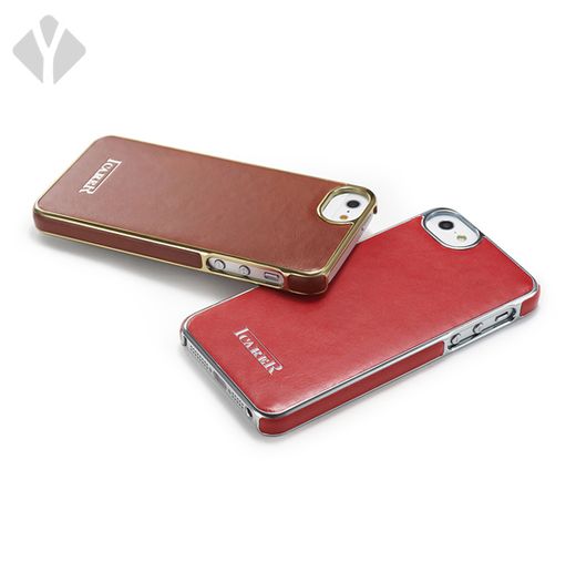 iPhone 5/5s/5se Electroplating Leather Back Cover