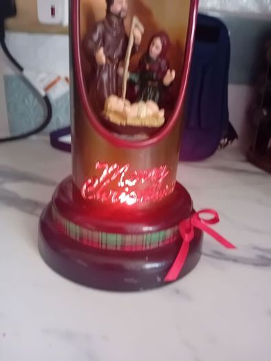Light Up Christmas  Candle Crib