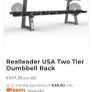 2 tier 20 dumbbell storage rack Image 5
