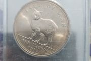 1970  Isle of Man " Manx Cat"  coin