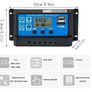 10A, 20A, 30A 12V/24V Solar Charge Controller Solar Panel Controller Intelligent Regulator with Dual USB Port 5V Light Timer Control LCD Display Image 4