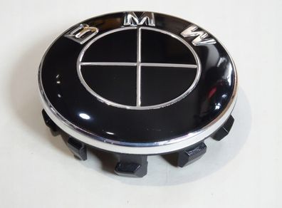 56 mm Set 4 Pcs BMW Wheels Centre Caps - Full Black