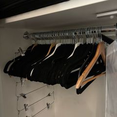 Velvet clothes hanger