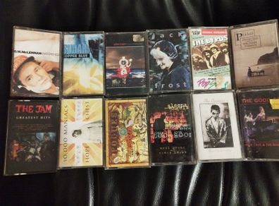 assorted cassettes indie/rock/alternative