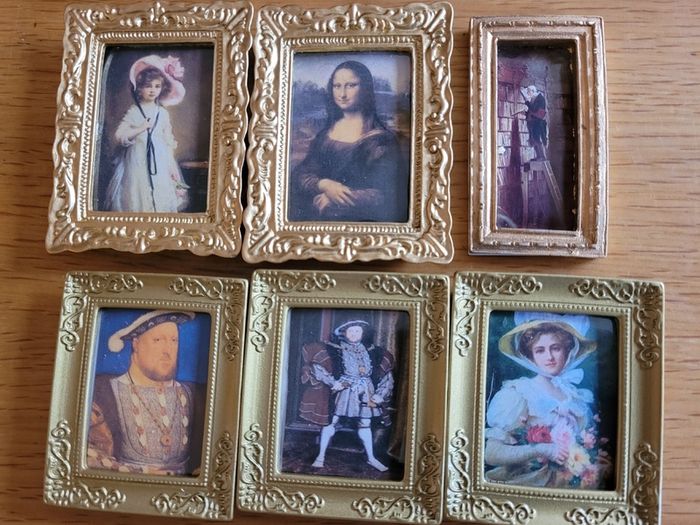 Miniature Paintings, pictures for dolls houses