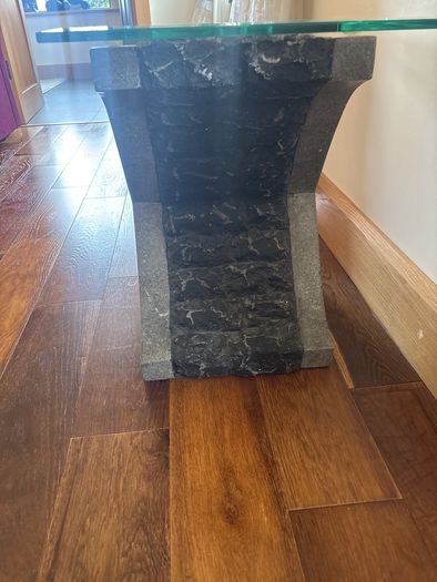 Glass & stone table
