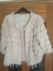 George Outerwear collection fluffy light beige cardigan size UK18 EU46 Perfect condition Postage included
