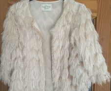 George Outerwear collection fluffy light beige cardigan size UK18 EU46 Perfect condition Postage included
